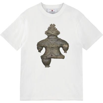 Goggle-Eyed Clay Figure